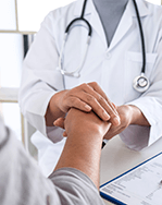 Imagem de médico com medo